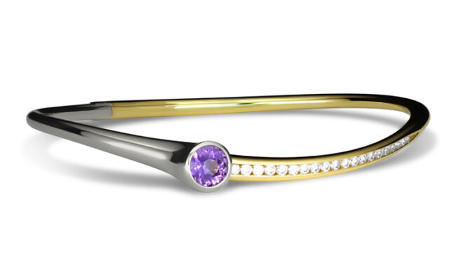 901-2CH Curves Purple Sapphire by Pascal Lacroix